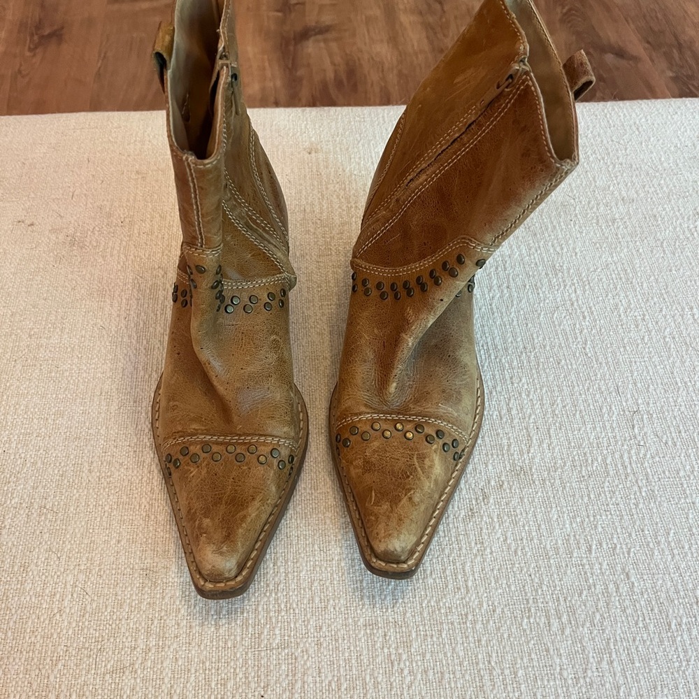 Western Penny Loves Kenny “Studly Do Right” Women’s Ankle Zip Boots Size 6M USA - Picture 2 of 6